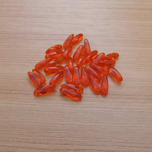 Jazýčky - oranžové -3 x 10 mm