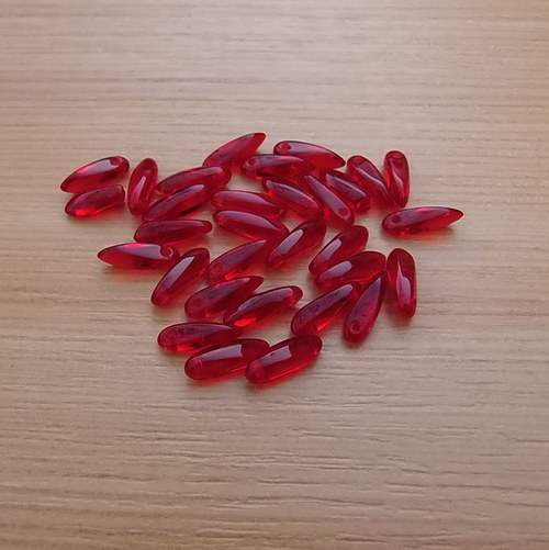 Jazýčky - červené -3 x 10 mm