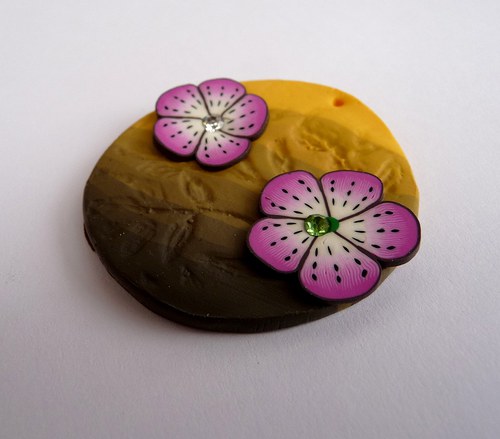 Fimo kabošon/přívěsek 1ks