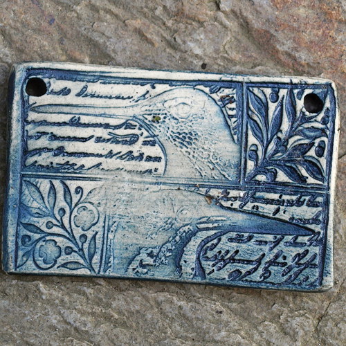 Vintage cedulka-motiv ptáci — foto 1