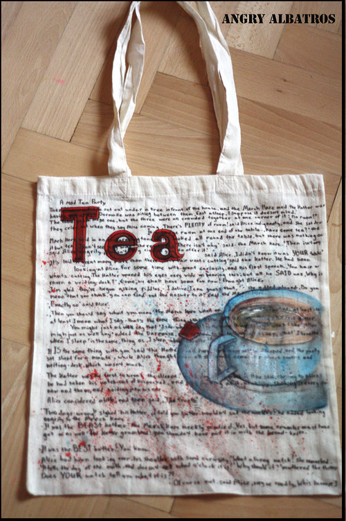 !Ručně malované taška!Tea. — foto 1