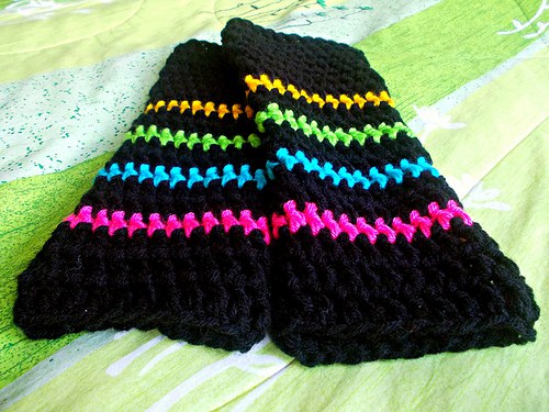 Háčkované návleky na nohy — foto 1