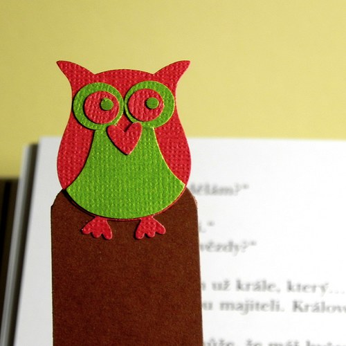 Záložka se sovičkou (červená) — foto 1