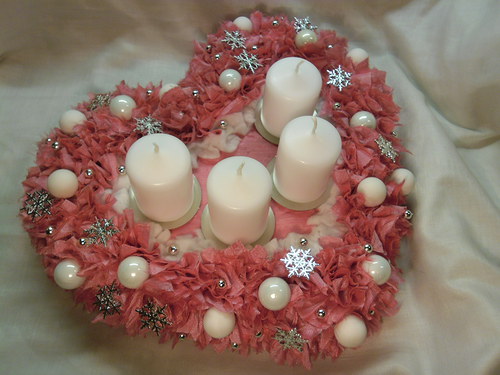 Adventní růžové srdce - na přání — foto 1