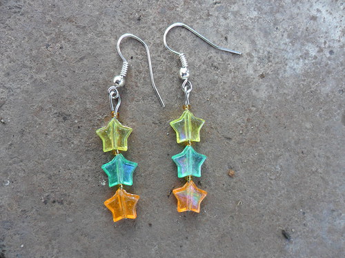 Stars - orange green yellow — foto 1