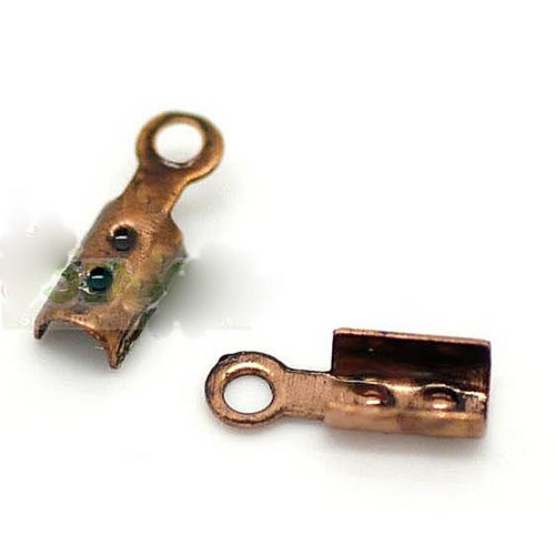 Zavírací Koncovka 2,5x7,5mm - 100ks - Měděná