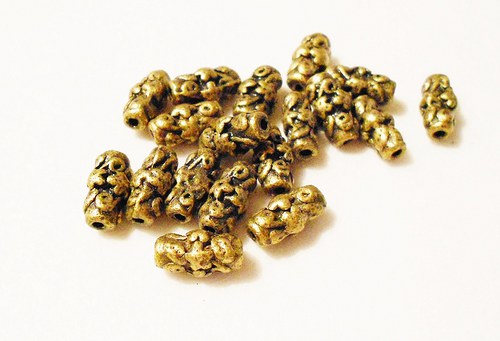 Korálky kovové 10 ks Antický bronz 355
