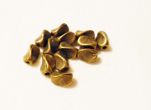 Korálky kovové 7 ks Antický bronz 356 — foto 1