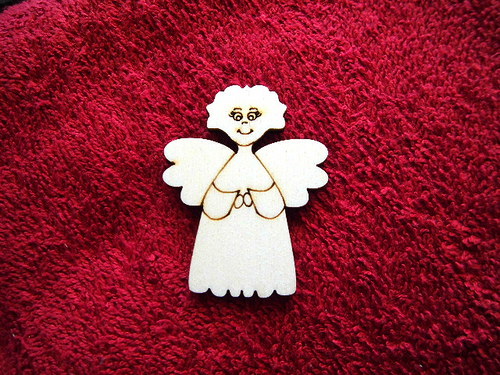 2D výřez andílek v. 5,5x4,3cm