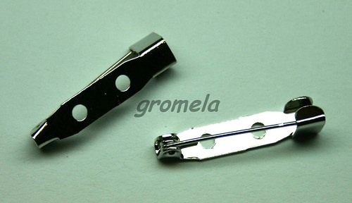 Brožový můstek 5 x 25 mm platina