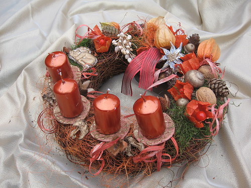 Věnec ADVENTNÍ barevný — foto 1