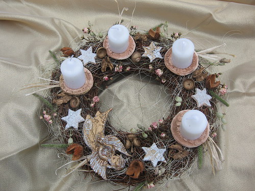 Věnec ADVENTNÍ bílý — foto 1