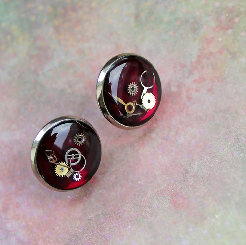 Burgundy circles — foto 1