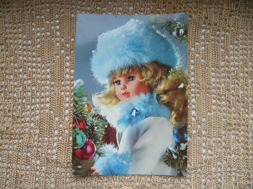 Stará pohlednice panenky — foto 1