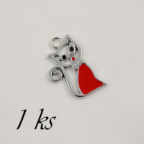 Červená kočička - 1ks — foto 1