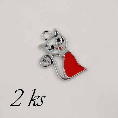 Červená kočička - 2ks — foto 1