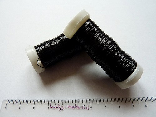 Lakovaný drát 0,3mm - černý — foto 1