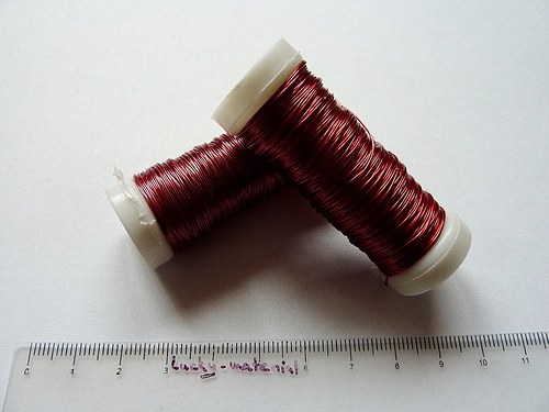 Lakovaný drát 0,3mm - červený — foto 1