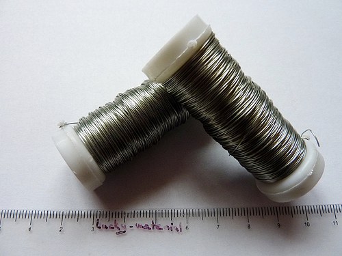 Lakovaný drát 0,3mm - stříbrný — foto 1