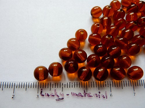 Hnědé kuličky 6 mm ...... 50 ks — foto 1