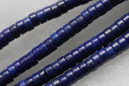 Lapis lazuli Heishi 5ks. — foto 1