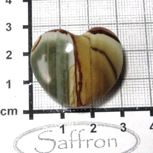 Srdce z polychromního jaspisu č.7 — foto 1