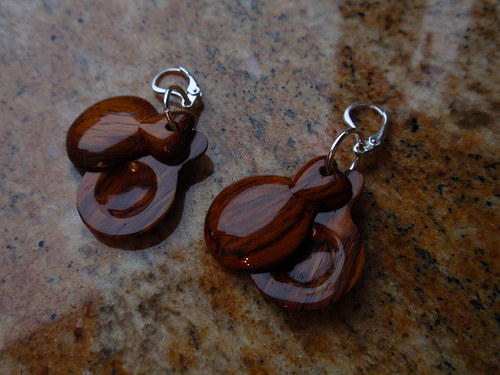 Kastaněty z Palisandru Cocobolo