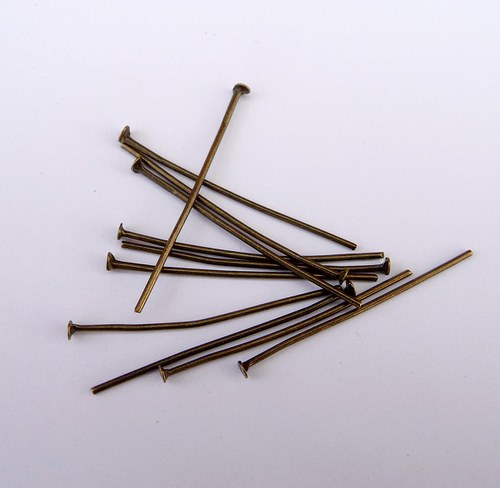 Ketlovací nýty 30mm starobronzové 20ks