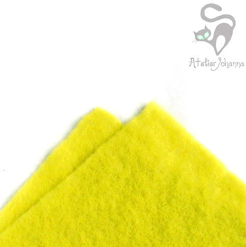 Prefelt citronově žlutá