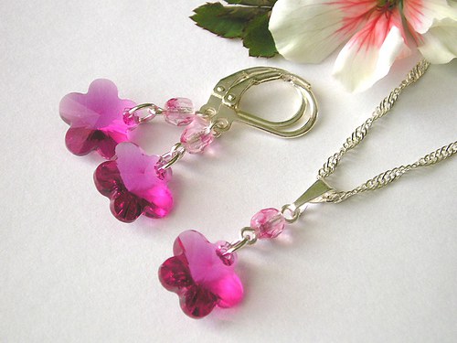 Swarovski Flower Fuchsia — foto 1