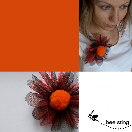 SLEVA orange flower — foto 1