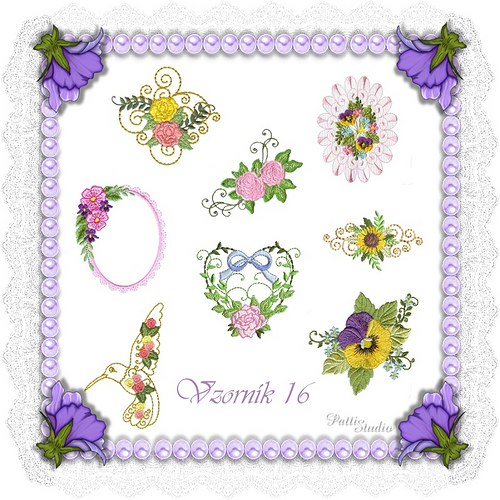 Vyšívací vzory - Vzorník 16