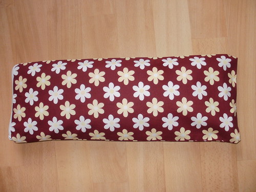 Pohankový (špaldový) polštářek - 18 x 50, vínová