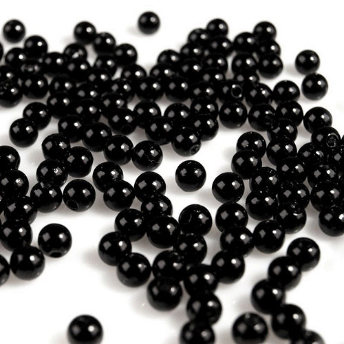Korálky plastové kulička Ø 4mm 200Ks KK20
