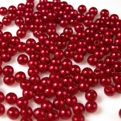 Korálky plastové kulička Ø 4mm 180Ks — foto 1