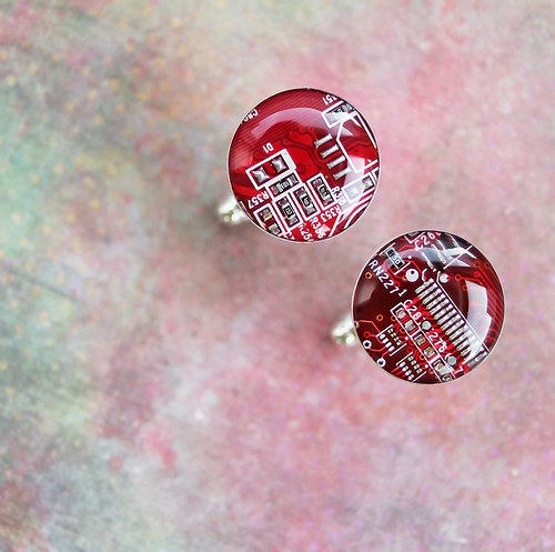 IT manžetové knoflíčky /red/ — foto 1