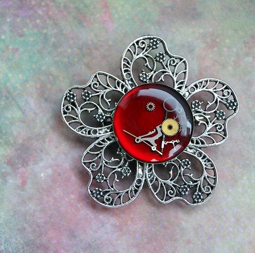 Flower brooch — foto 1