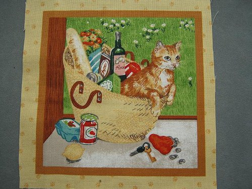 Kočky II - panel 12x12cm — foto 1