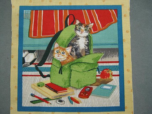 Kočky III - panel 12x12cm — foto 1