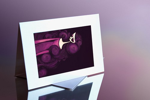 Přáníčko A6 - Purpurová kráska — foto 1