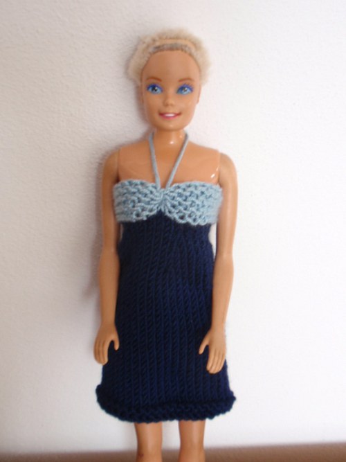Barbie - modré šaty — foto 1