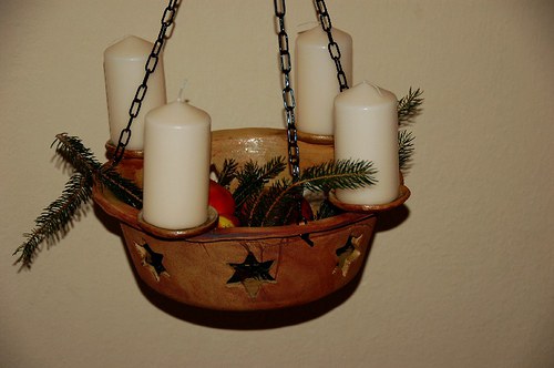 Závěsný adventní svícen-na obj!!! — foto 1