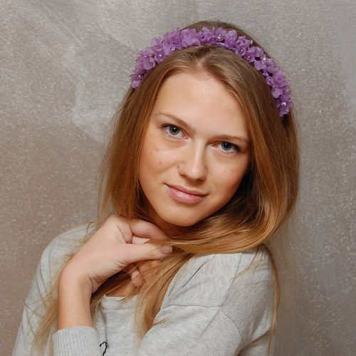 Šeříková hortenzie ... čelenka — foto 1