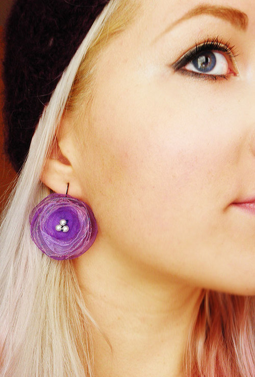 Pretty lila - náušničky — foto 1