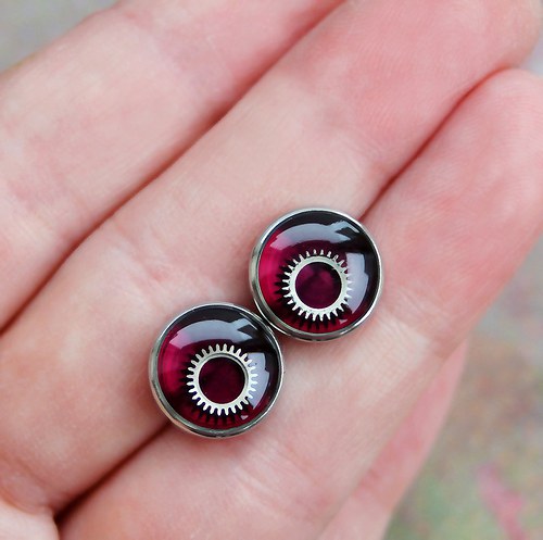 Burgundy circles — foto 1