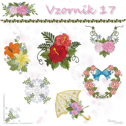 Vyšívací vzory - Vzorník 17