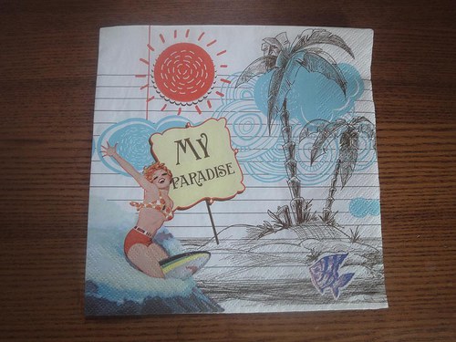 Ubrousek na decoupage - my paradise — foto 1