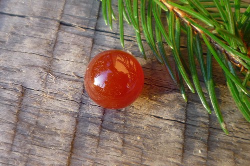 Kulička - karneol 10 mm L8466 — foto 1