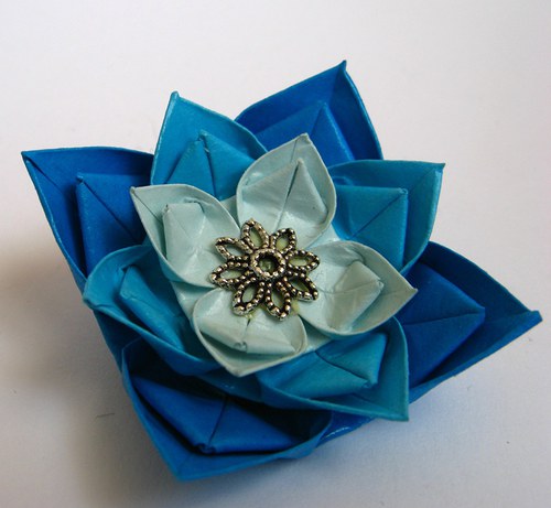Brož ORIGAMI kvítky — foto 1