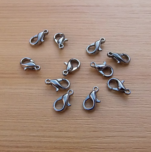 Karabinka - gunmetal 10 mm - bez niklu - 10 kusů